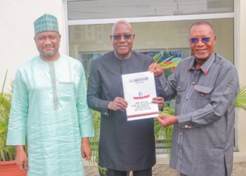Alfred Okiogun and the LEADERSHIP team